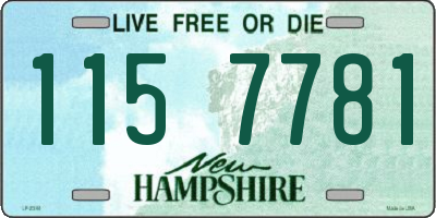 NH license plate 1157781