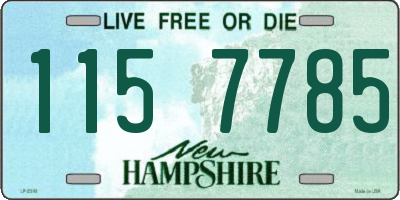 NH license plate 1157785