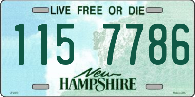 NH license plate 1157786