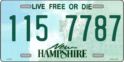 NH license plate 1157787