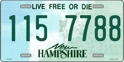 NH license plate 1157788