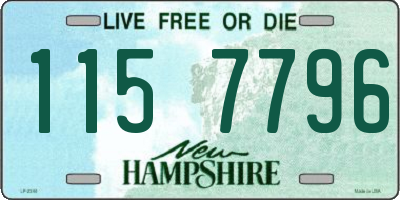 NH license plate 1157796