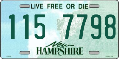 NH license plate 1157798