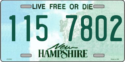 NH license plate 1157802