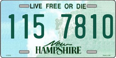 NH license plate 1157810