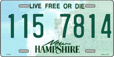 NH license plate 1157814