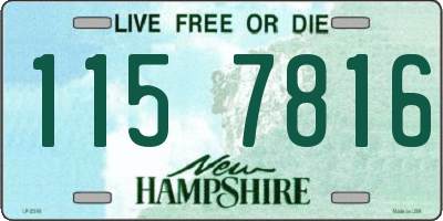 NH license plate 1157816