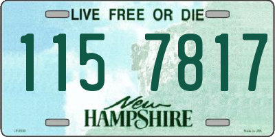 NH license plate 1157817