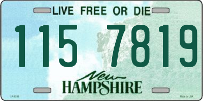 NH license plate 1157819