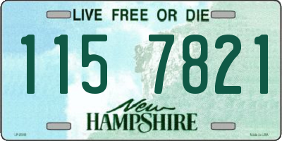 NH license plate 1157821
