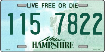 NH license plate 1157822