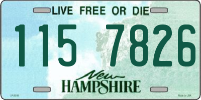 NH license plate 1157826