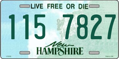 NH license plate 1157827