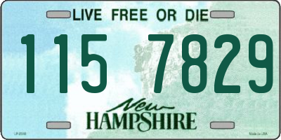 NH license plate 1157829