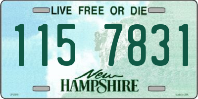 NH license plate 1157831
