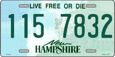 NH license plate 1157832