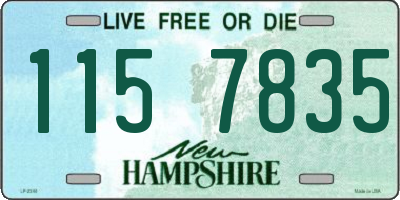 NH license plate 1157835