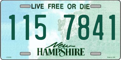 NH license plate 1157841
