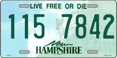 NH license plate 1157842