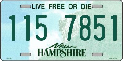 NH license plate 1157851