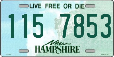 NH license plate 1157853