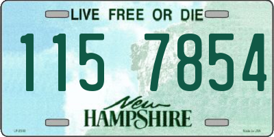 NH license plate 1157854
