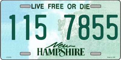NH license plate 1157855