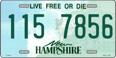 NH license plate 1157856