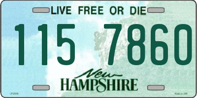 NH license plate 1157860