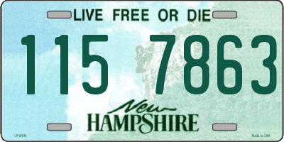 NH license plate 1157863