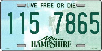 NH license plate 1157865