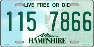 NH license plate 1157866