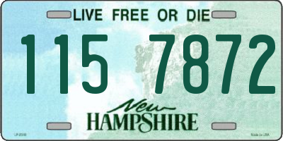 NH license plate 1157872