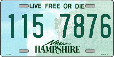 NH license plate 1157876