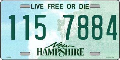 NH license plate 1157884