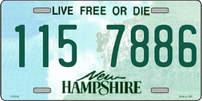 NH license plate 1157886