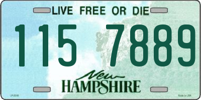 NH license plate 1157889