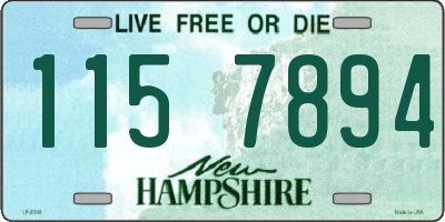 NH license plate 1157894