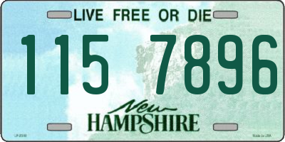 NH license plate 1157896