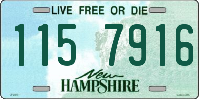 NH license plate 1157916