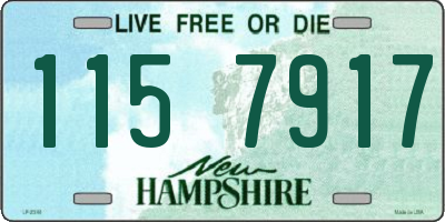 NH license plate 1157917