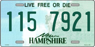 NH license plate 1157921