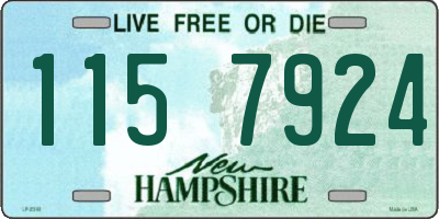 NH license plate 1157924
