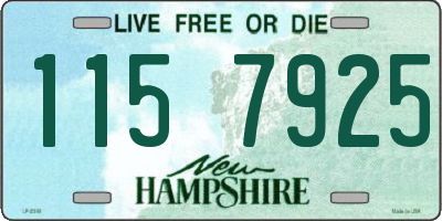 NH license plate 1157925