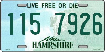 NH license plate 1157926