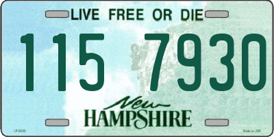 NH license plate 1157930