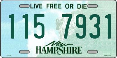 NH license plate 1157931