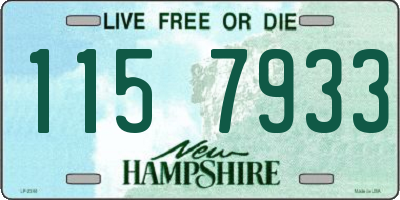 NH license plate 1157933