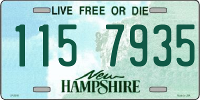 NH license plate 1157935