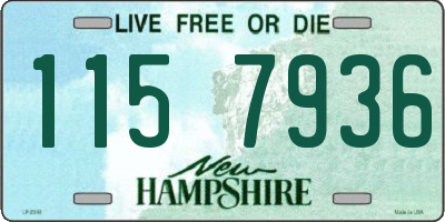 NH license plate 1157936